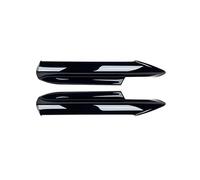 Pasos Laterales Kit Spoiler Divisor Lateral Labio Parachoques Delantero para Serie 3 E90 E91 MTech 320i 330i 2005 2006 2007 2008(Negro Brillante)