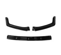 Pasos Laterales para Civic Hatchback 2016-2021 Parachoques Delantero Labio Divisor Lateral Alerón Kit Carrocería Protector Deflector Accesorios Automóvil(Negro Brillante)