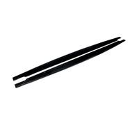 Pasos Laterales para E90 E92 E93 M3 2005-2013 Panel Extensión Impresión Carbono Divisores Difusor Bodykits Estilo MP Falda Lateral(Negro Brillante)
