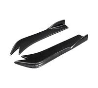 Pasos Laterales para Mercedes para Benz Clase C W204 C63 2007-2014 Splitter Parachoques Trasero Delantales Spoiler Labio Maletero Difusor ala Canard Envoltura(Aspecto de Fibra de Carbono)