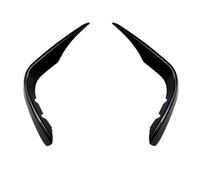 Pasos Laterales para Mercedes para Benz GLC Class X253 2016-2019 GLC250 260 300 350 43 AMG Parachoques Delantero Divisor Labios Alerón Embellecedor Luz Antiniebla(2 Piezas Negro)