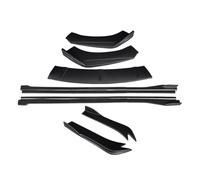 Pasos Laterales para Subaru para Legacy 2010-2016 Splitter Parachoques Delantero Lip Body Kit Spoiler Faldones Laterales Extensiones Ángulo Envoltura Trasera(Negro Mate)