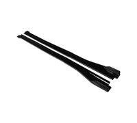 Pasos Laterales para Toyota para Reiz para Mark X 2010-2019 Accesorios Faldones Laterales Extensiones Parachoques Puerta Labio Divisores Winglet(Negro Brillante)