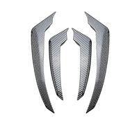 Pasos Laterales Pegatinas Alerón Parachoques Delantero Moldura Lateral Guardabarros para Alfa para Romeo para Stelvio 2017+(Aspecto Carbono)