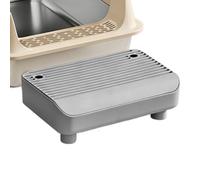 Pasos para La Cajaa De Arenna para Gatos: Rampa Antideslizante, Diseño Estable Y Seguro, Fácil Ascenso | Función De Reducción De Derrames, Adecuada para Gatos Mayores Pequeños para Un Uso Cómodo