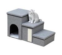 Pasos para Perros con Cajas de Almacenamiento | Pasos Plegables para Mascotas | Caja de Pasos de rampa para Perros Perros pequeños y Grandes, diseño liviano y portátil para un Uso fác
