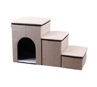 Pasos para perros para cama alta - Escaleras para mascotas de 3 escalones para perros y gatos pequeños - Escalada interior equilibrada antideslizante para camas Sofás Muebles - Escaleras portátiles li