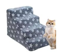 Pasos para perros para cama y sofá, escalones de establo, escalones de establo, rampa para mascotas, ideal para perros pequeños, gatos, lesiones, recuperación y fácil acceso a los muebles