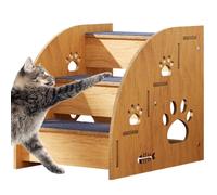 Pasos para perros para la cama - Rampa de gato Indoor, escaleras de escalada de mascotas | Escalera de madera que no es deslizamiento, perros y gatos pequeños medianos grandes y gatos, ayuda a mascota