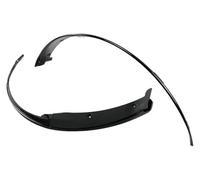 Pasos Rueda Para Chevrole Para Corvette C7 Para Stingray Z51 2014-2019 Kit De Carrocería Con Arco Ceja Para Rueda Trasera Versión Sin Ancha Guardabarros Arcos En Negro Mate(B)