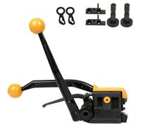 PASPRT A333Herramienta de flejado de Metal, Herramienta de flejado de Acero Manual sin Hebilla, Adecuada para flejes de Acero con un Ancho de 12,7 mm a 19 mm