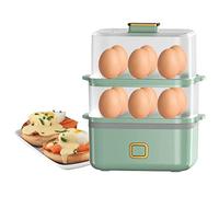 PASPRT Cocedor Y Escalfador De Huevos De Doble Capa, Eléctrico, Vaporizador, para Huevos Blandos, Medianos Y Duros. Fácil De Usar.