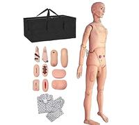 PASPRT Maniquí de Entrenamiento geriátrico Maniquí de Habilidades de atención al Paciente Simulador de atención al Paciente con genitales Intercambiables y módulos de escaras