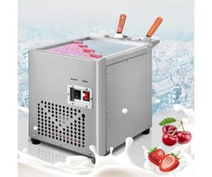 PASPRT Máquina Cuadrada Comercial para Hacer Helado Enrollado De 220 W, Bandeja Congelada De Acero Inoxidable con Enfriamiento Rápido a -30 ℃ para Uso
