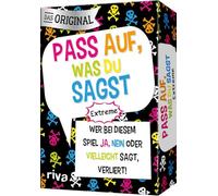Pass auf, was du sagst - Extreme: Wer bei diesem Spiel 'Ja', 'Nein' oder 'Vielleicht' sagt, verliert! | Das Original. Das perfekte Geschenk zu Geburtstag, Weihnachten. Ab 18 Jahren