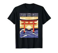 Pass The Gate Cultura Japonesa Itsukushima Torii Santuario Miya Camiseta