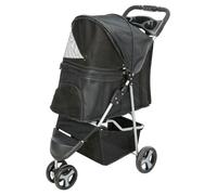 Passeggino per cani e gatti 47×100×80cm fino a 11kg colore nero Trixie