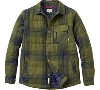 Passenger - Camisas - Taranaki Quilted Overshirt Navy Khaki Check de Algodón - Talla L - Caqui Caqui L