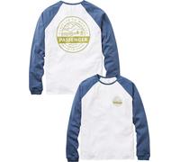 Passenger - Camisetas - Odyssey Recycled Cotton Raglan T-Shirt Rich Navy White de Algodón - Talla XL - Blanco Blanco XL