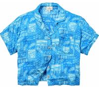 Passenger - Marcas - Arden SS Shirt Eco Vero Patchwork W Marine Blue para Mujer de Madera - Talla L - Azul Azul L