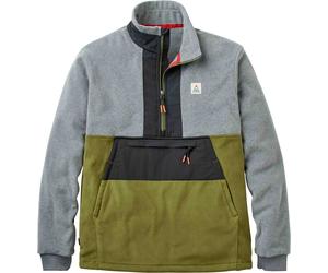 Passenger - Marcas - Woodland 2.0 Hoodless 1/2 Zip Recycled Polar Fleece Grey Marl Khaki - Talla M - Gris Gris M
