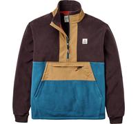 Passenger - Marcas - Woodland Hoodless 2.0 1/2 Zip Recycled Polar Fleece Espresso Tidal Blue - Talla M - Marrón Marrón M