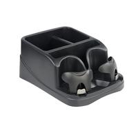 Passenger Seat Organizer, Car Seat Storage, Compact Build Armrest Tray Stable Base Easy Installation Lightweight Body, Car Accessories for Snack, Phone, Key 13.8 X 10 X 6.1 Inches