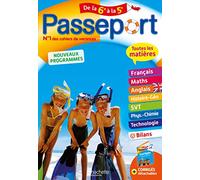 Passeport Toutes les matières de la 6e à la 5e