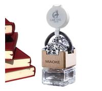 PASSI Botella difusora para coche, colgante de perfume de vidrio con forma de sello de jade con hebilla fácil de tirar, botella difusora resistente al desgaste, difusor duradero para coche, SUV,