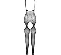 PASSION Eco Collection Bodystocking Negro - Diseño Elegante Para Comodidad Y Libertad Sensorial - ROJO