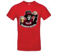 Passion for My Team Ultras Casual Hooligans - Camiseta para hombre, rojo, S