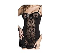 Passion Hana - Ropa interior (talla L-XL), color negro