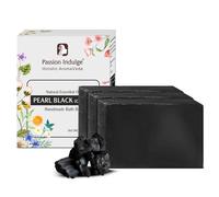Passion Indulge Jabón de baño natural hecho a mano con carbón, limpieza profunda de poros, eliminación de suciedad, puntos negros y acné, para todo tipo de piel, paquete de 3