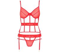 PASSION Kyouka Corset Rojo L XL - Corset Que Realza Tu Figura Con Estilo Elegante - L/XL / ROJO