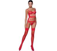 PASSION Kyouka Corset Rojo L XL - Corset Que Realza Tu Figura Con Estilo Elegante - S/M / ROJO