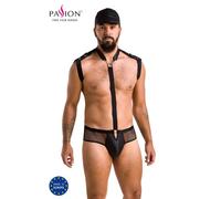 PASSION MEN 038 John Set - conjunto de lencería masculina (negro) - L/XL