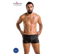PASSION MEN David 048 - Boxer corto para hombre, negro - S/M