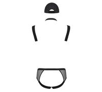 PASSION Set John Negro L XL - Conjunto Elegante Que Resalta Tu Figura Con Comodidad - S/M