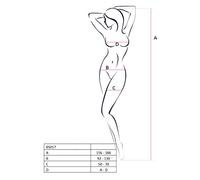 Passion Bodystocking WOMAN BS017 Negro Talla única