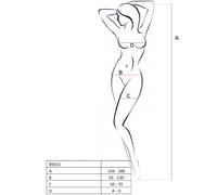 PASSION Woman BS013 Bodystocking Negro Talla Única - Diseño Sexy Con Comodidad Y Estilo Elegante