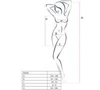 PASSION Woman BS026 Bodystocking Blanco - Diseño Sexy Con Estilo Para Confiar y Sentirse Libre