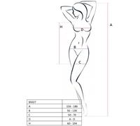PASSION Woman BS027 Bodystocking Negro - Diseño Elegante Con Comodidad Y Estilo