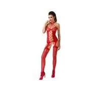 Passion - woman bs056 bodystocking rojo talla única