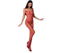 Passion Woman Bs071 Bodystocking Rojo Talla Unica