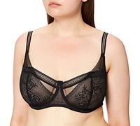 Passionata Maddie Sujetador Demi, Traslúcido, Noir, 90D para Mujer
