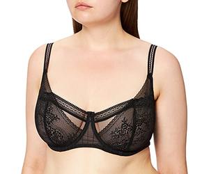 Passionata Maddie Sujetador Demi, Traslúcido, Noir, 95C para Mujer