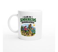 PassionCadeau Taza Club de Senderistas Domingueros | Taza Divertida de Café Senderista - Idea de Regalo Original