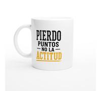 PassionCadeau Taza Deporte Pierdo Puntos No La Actitud | Taza Divertida Deportista - Idea de Regalo Original