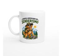 PassionCadeau Taza Experto Certificado en Senderismo | Taza Divertida de Café Senderista - Idea de Regalo Original