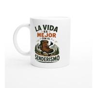 PassionCadeau Taza la Vida es Mejor con el Senderismo | Taza Graciosa Senderista - Idea de Regalo Original